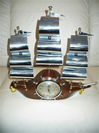 Antique sailboat clock