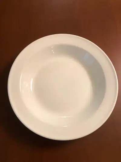 12 Nearly new white porcelain soup/ salad/pasta bowls, View more