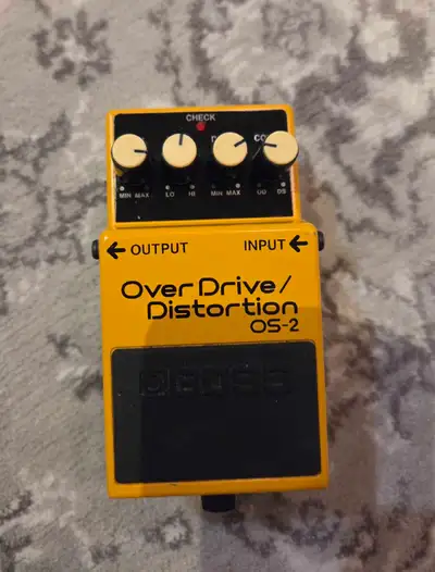 Boss os-2 overdrive distortion pedal, View more