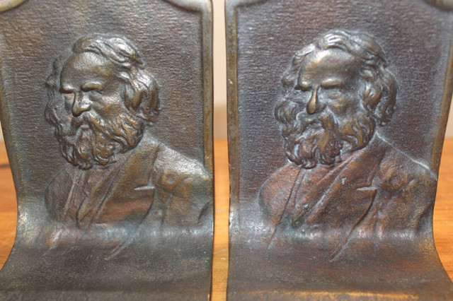 Pair of Vintage Bookends - Longfellow? in Arts & Collectibles in London - Image 4