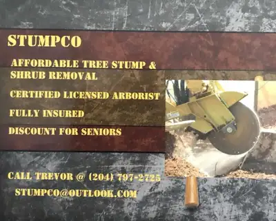 Guaranteed Cheapest TreeStump / Shrub Removal inWinnipeg, View more