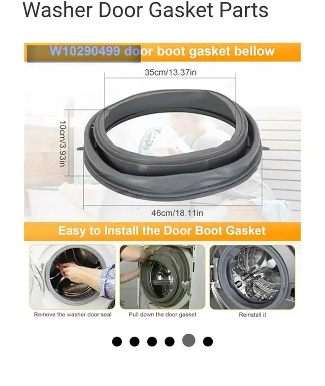 New - Washing Machine Door Gasket W10290499 in Washers & Dryers in Oakville / Halton Region - Image 3
