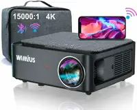 WiMiUS 5G WiFi Bluetooth K1 Projector 4K