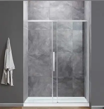 Ove Venice 60" Chrome Sliding Shower Doors, View more