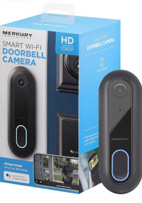 Merkury Innovations Smart Doorbell Camera, 1080p Video, Requires