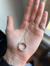 Circle of Sparkle Pandora Necklace (17.1 inches)