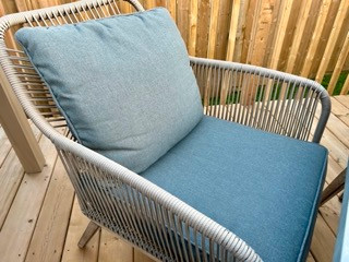 Wicker String Patio Set (with cushions) in Patio & Garden Furniture in Norfolk County - Image 2