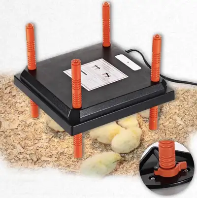 Chick Brooder Heating Plate Poultry Heater Adjustable 10x10 , View more