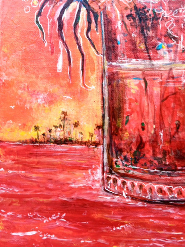 "Tropical Vase"- 16 x 12 in in Arts & Collectibles in Mission - Image 3
