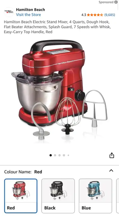 Hamilton Beach Electric Stand Mixer, View more