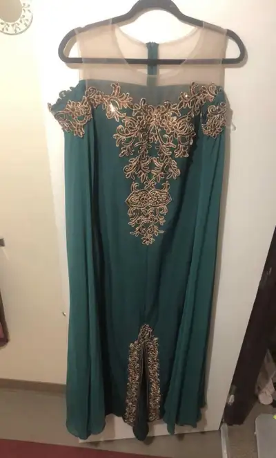 green pretty dress, View more