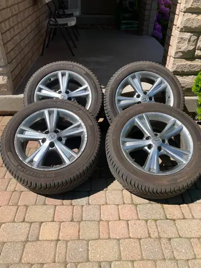 LEXUS RX OEM ALLOY Rims with ALL WEATHER tires installed and balanced on Rims. SUMMER, WINTER, SNOW,...
