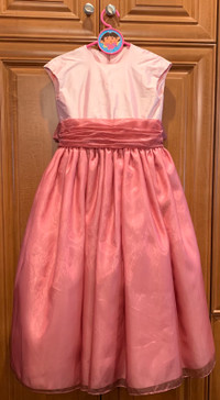 Girls pink party dress