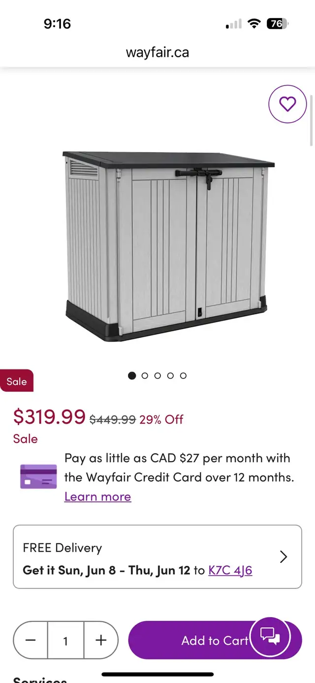 Keter Store it Out Sorage Shed in Outdoor Tools & Storage in Ottawa - Image 2