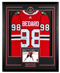 Connor Bedard Chicago Blackhawks autographed jersey