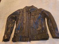 Water Buffalo Leather Motorcycle Jacket – Like New