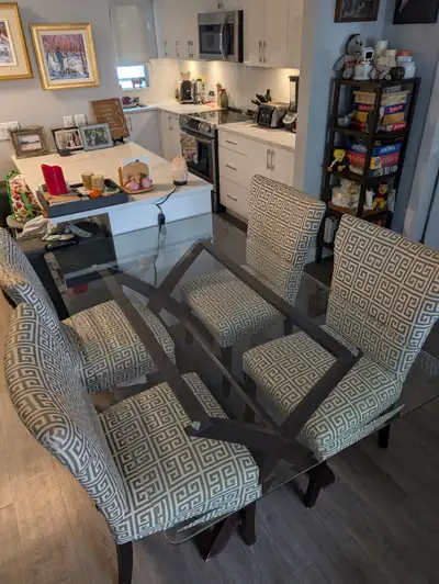 Glass Table AND Chairs, View more