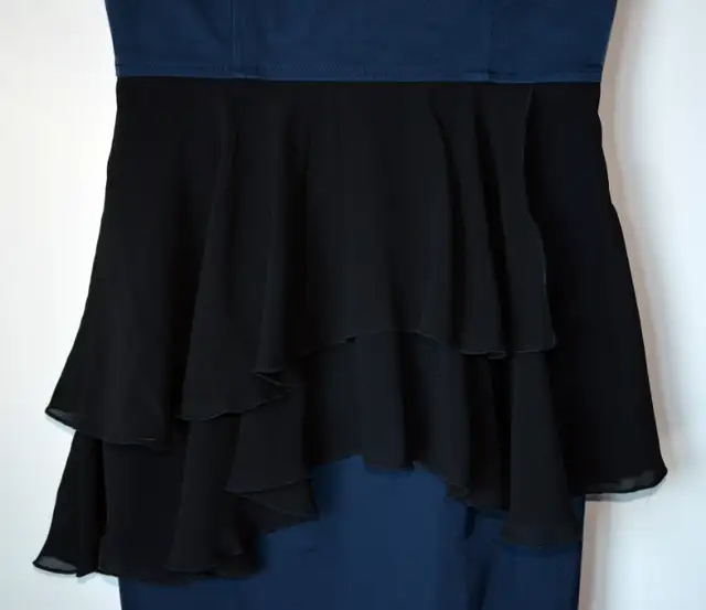 Brand new H&M navy blue black faux peplum dress size 6 in Women's - Dresses & Skirts in City of Toronto - Image 5