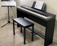 Casio PRIVIA Digital Piano w Triple Pedal, Leather Bench