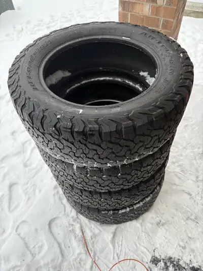 Set of 4 BF Goodrich winter tires in good condition Load size is D Need gone today Quick pick up is...