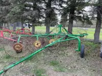 6 wheel hay rake 