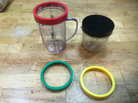 Magic bullet cups and lids