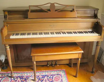 VINTAGE PIANO - FREE MASON RISCH BY HENRY HERBERT - WORKS FINE, View more