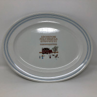 Ralph Lauren by Wedgwood Sampler Cross Stitch Embroidery Platter