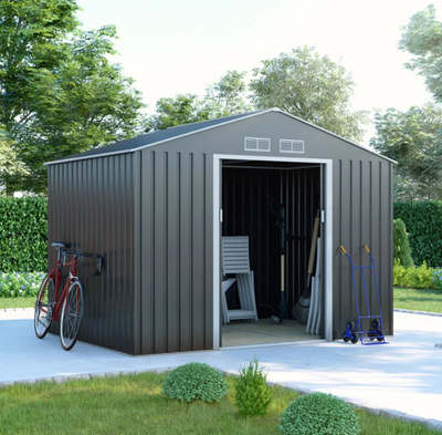 14ft x 19ft Steel Car Garage | Metal Shed, View more