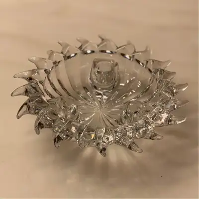 Partylite ~ Aurora Candle Holder ~ 24% lead crystal, View more