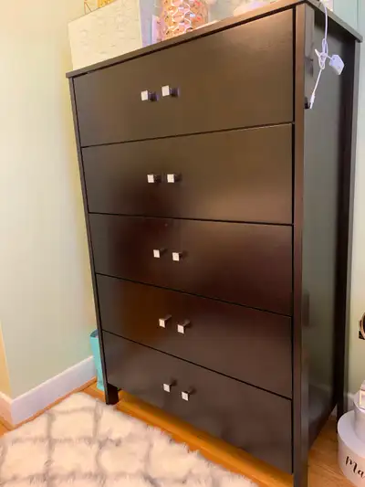 Walnut All Wooden Dresser-REDUCED TO SELL, View more