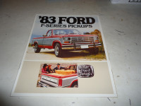 1983 Ford F-Series Pickups Sales Brochure. NOS Can mail