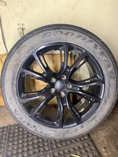 SRT reps Black 20x9 5x127 bolt pattern srt reps. Wheels are in great shape, no rash or corrosion. Ti...