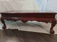 Hand Carved Victorian Coffee Table Set (3 pieces)