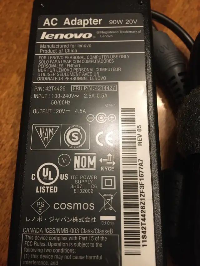 Lenovo 90w AC Power Adapter63347539672323122