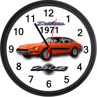1971 Datsun 240Z (New Sight Orange) Custom Wall Clock - New