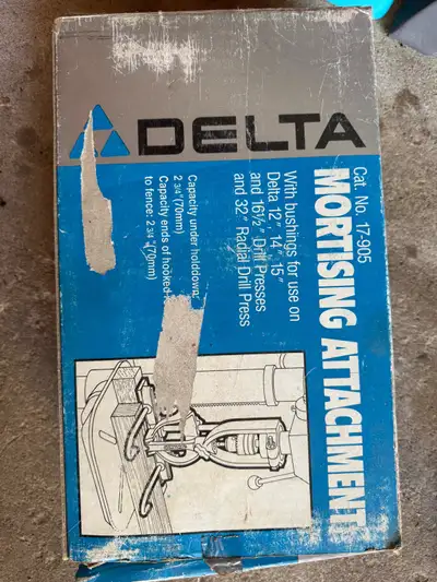 Never used but missing the mortising bit and chisel, which are readily available at Lee Valley .