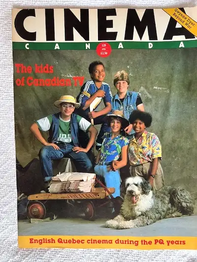 Rare Cinema Canada Magazine 129 April 1986, Kids of DeGrassi Street Issue. Also contains the complet...