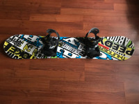 Snowboard 140 cm with Binding for Kids age 12-15, $140