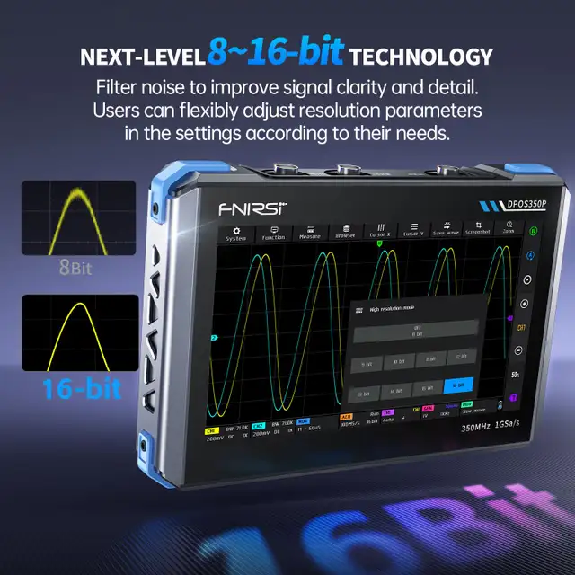 FNIRSI DPOS350P Tablet Oscilloscope 350MHz, Spectrum Analyzer in General Electronics in City of Montréal - Image 4