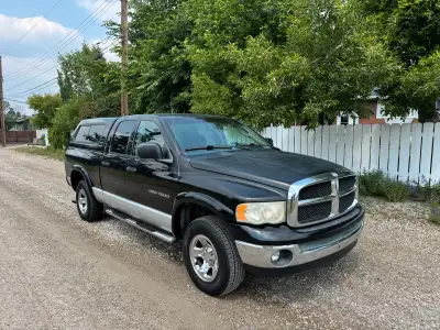 2003 Dodge Ram 1500 SLT 4X4 Crew Cab 5.9L, canopy, remote starter, 2 keys, back up camera, aftermark...