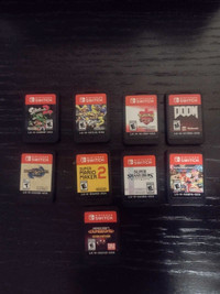 Nintendo Switch games (adult owned)