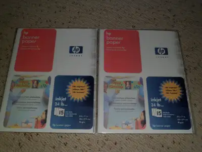 2 X 15 HP BANNER PAPER 30 TOTAL SHEETS, View more