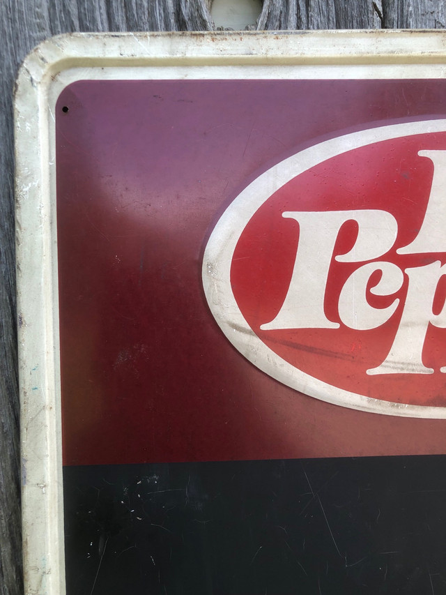 Vintage antique Dr Pepper Menu Board Sign 1960’s in Arts & Collectibles in Oakville / Halton Region - Image 2