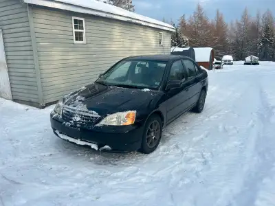 2002 civic 5 speed 238000km. Been a great little car but sadly time to sell. Car is in very good sha...
