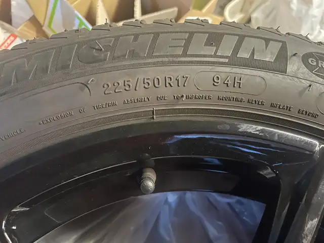 winter tires and rims - Michelin Alpin 17 inch 225/50r17 in Tires & Rims in City of Toronto - Image 3