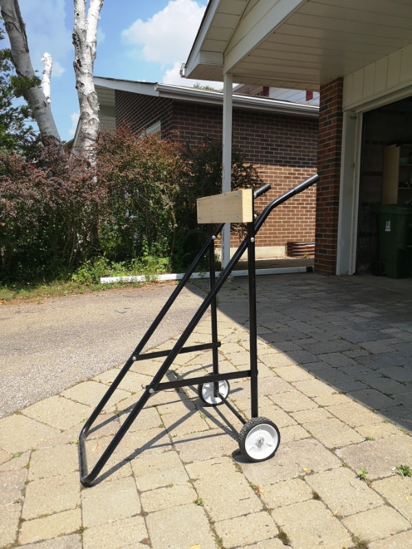 Outboard Boat Motor Cart, foldable, steel, rack Powerboats