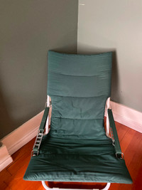 Green lawn chair