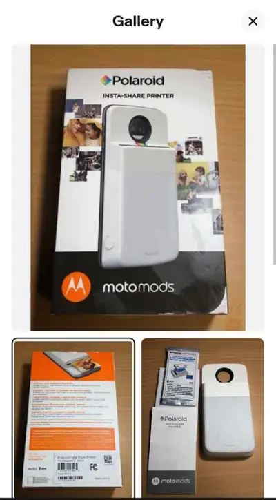 Polaroid insta-share printer, View more