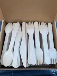 Eco-friendly Wooden cutlery for camping and picnics